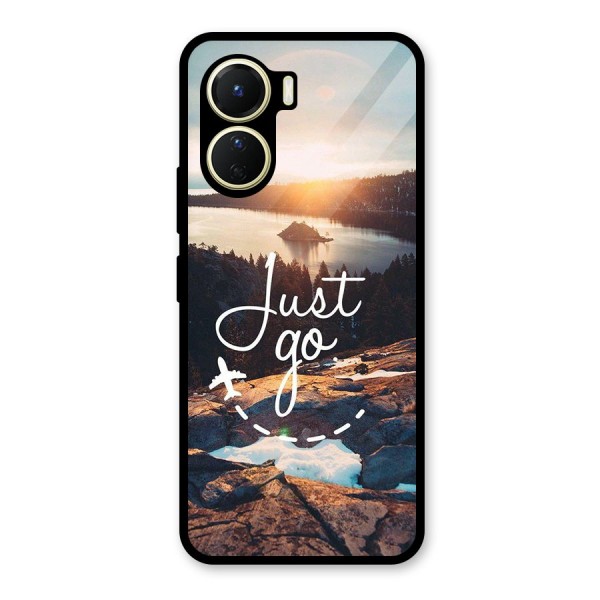 Morning Just Go Glass Back Case for Vivo Y56