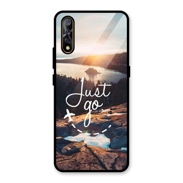 Morning Just Go Glass Back Case for Vivo Z1x