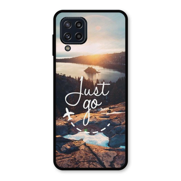 Morning Just Go Metal Back Case for Galaxy M32