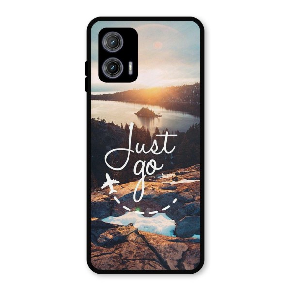 Morning Just Go Metal Back Case for Moto G73