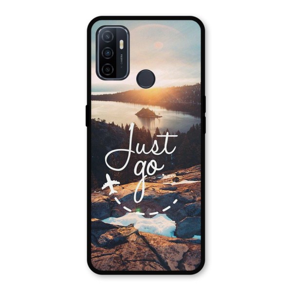 Morning Just Go Metal Back Case for Oppo A53