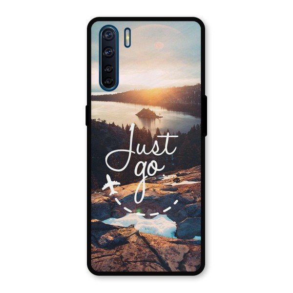 Morning Just Go Metal Back Case for Oppo F15