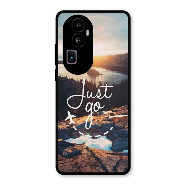 Morning Just Go Metal Back Case for Oppo Reno10 Pro Plus