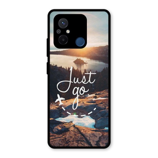 Morning Just Go Metal Back Case for Poco C55