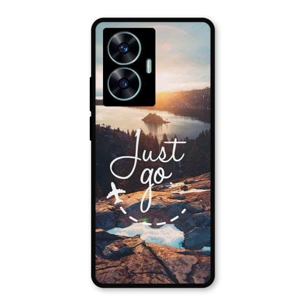 Morning Just Go Metal Back Case for Realme C55