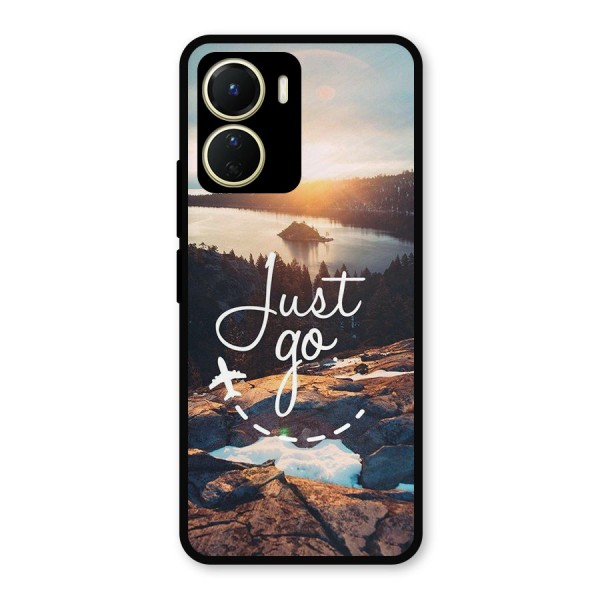 Morning Just Go Metal Back Case for Vivo Y16