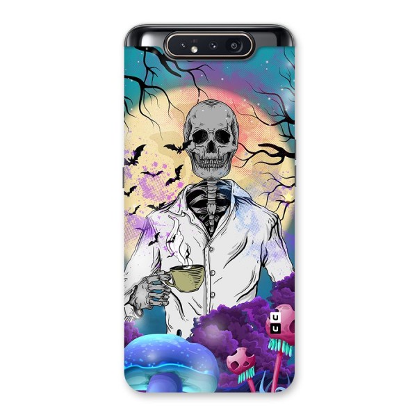 Morning Tea Skull Back Case for Galaxy A80