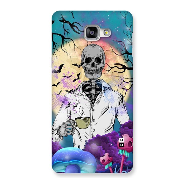 Morning Tea Skull Back Case for Galaxy A9