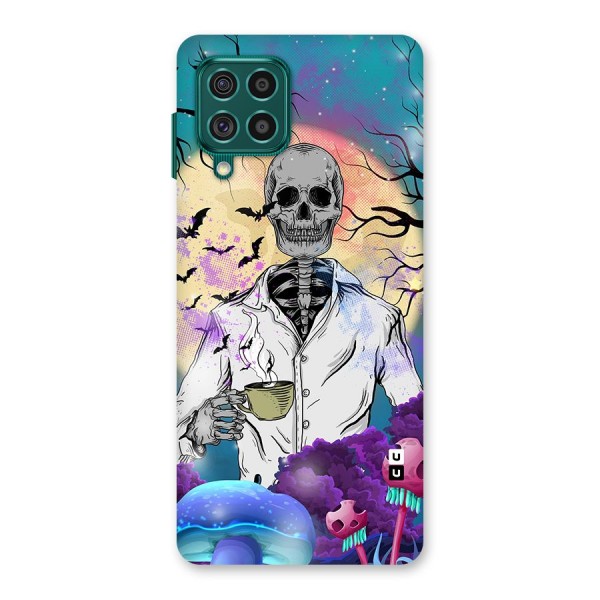 Morning Tea Skull Back Case for Galaxy F62