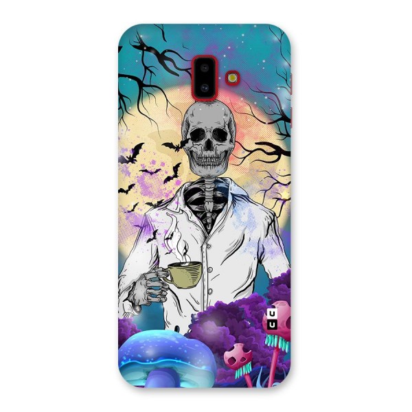 Morning Tea Skull Back Case for Galaxy J6 Plus