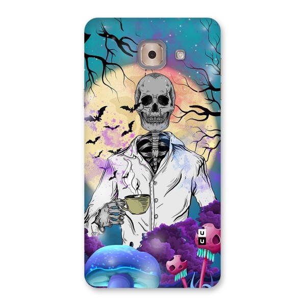 Morning Tea Skull Back Case for Galaxy J7 Max