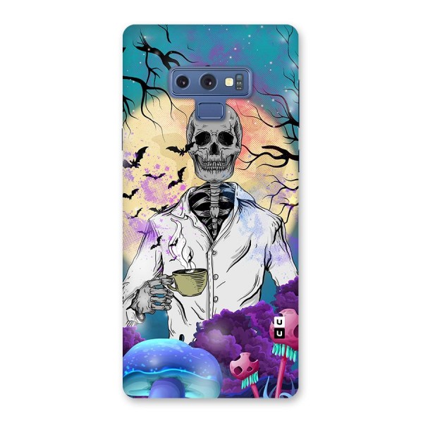 Morning Tea Skull Back Case for Galaxy Note 9