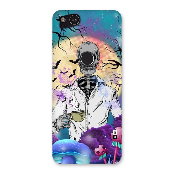 Morning Tea Skull Back Case for Google Pixel 2