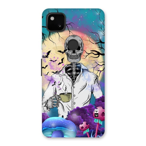 Morning Tea Skull Back Case for Google Pixel 4a