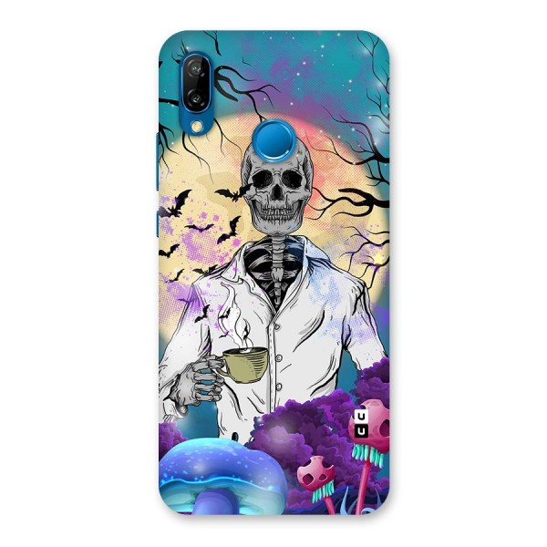 Morning Tea Skull Back Case for Huawei P20 Lite