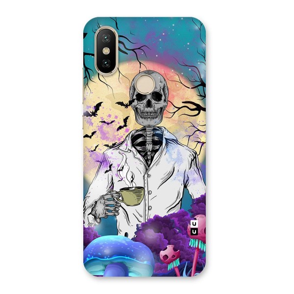 Morning Tea Skull Back Case for Mi A2