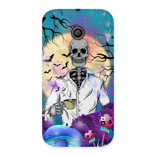 Morning Tea Skull Back Case for Moto E