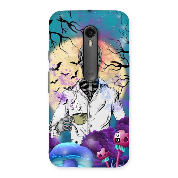 Morning Tea Skull Back Case for Moto G3