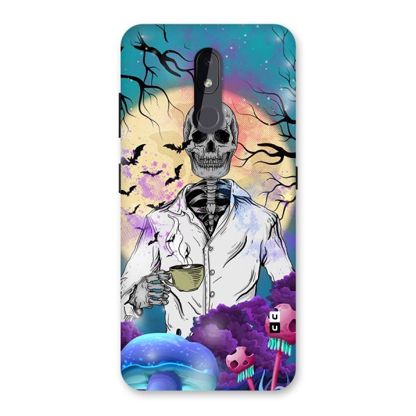 Morning Tea Skull Back Case for Nokia 3.2