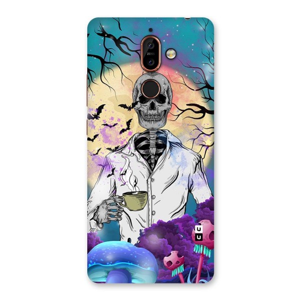 Morning Tea Skull Back Case for Nokia 7 Plus