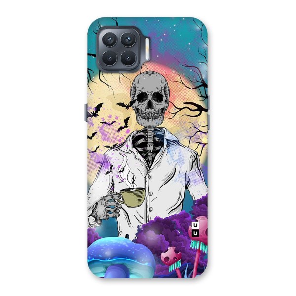 Morning Tea Skull Back Case for Oppo F17 Pro