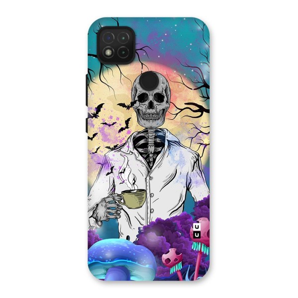 Morning Tea Skull Back Case for Redmi 9C