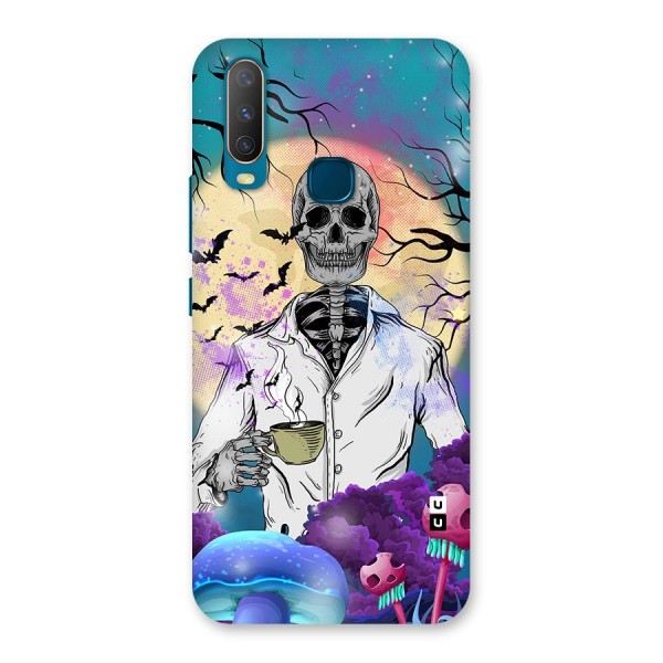 Morning Tea Skull Back Case for Vivo Y12