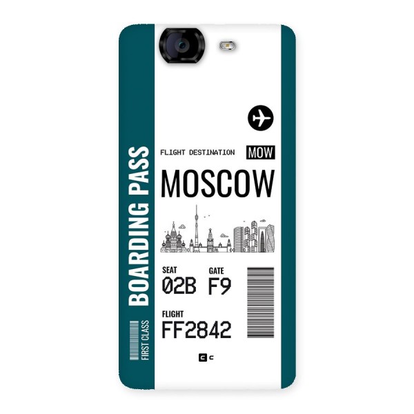 Moscow Boarding Pass Back Case for Canvas Knight A350