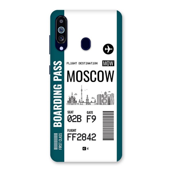 Moscow Boarding Pass Back Case for Galaxy A60