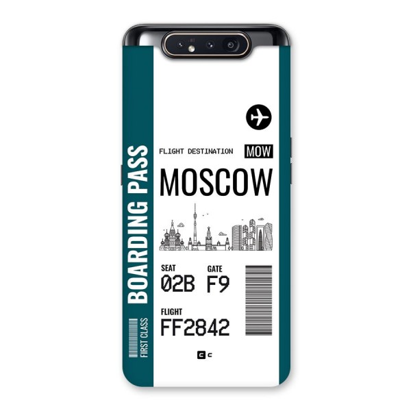 Moscow Boarding Pass Back Case for Galaxy A80