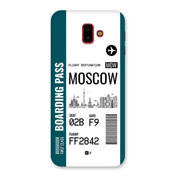 Moscow Boarding Pass Back Case for Galaxy J6 Plus