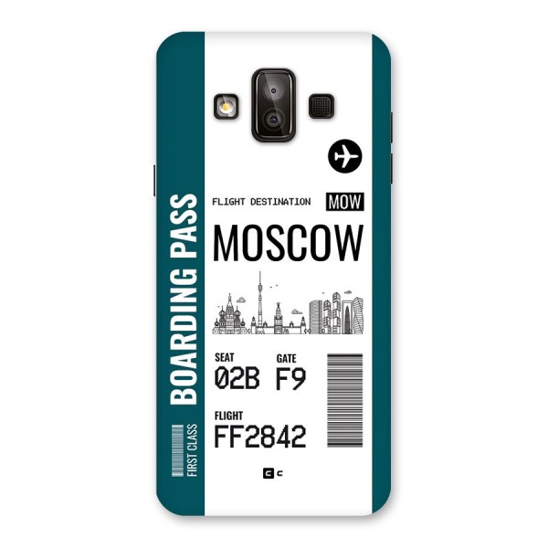 Moscow Boarding Pass Back Case for Galaxy J7 Duo