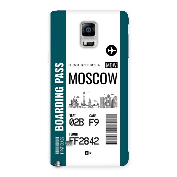 Moscow Boarding Pass Back Case for Galaxy Note 4