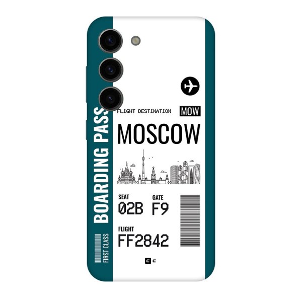 Moscow Boarding Pass Back Case for Galaxy S23