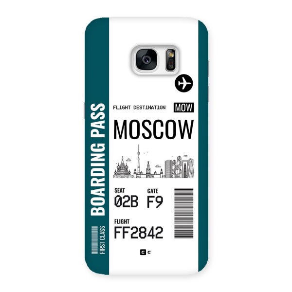 Moscow Boarding Pass Back Case for Galaxy S7 Edge