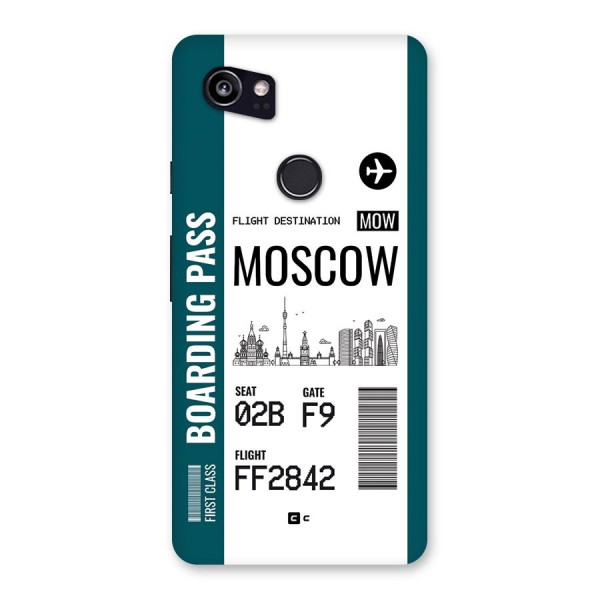 Moscow Boarding Pass Back Case for Google Pixel 2 XL