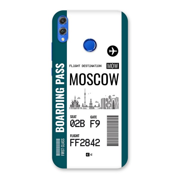 Moscow Boarding Pass Back Case for Honor 8X