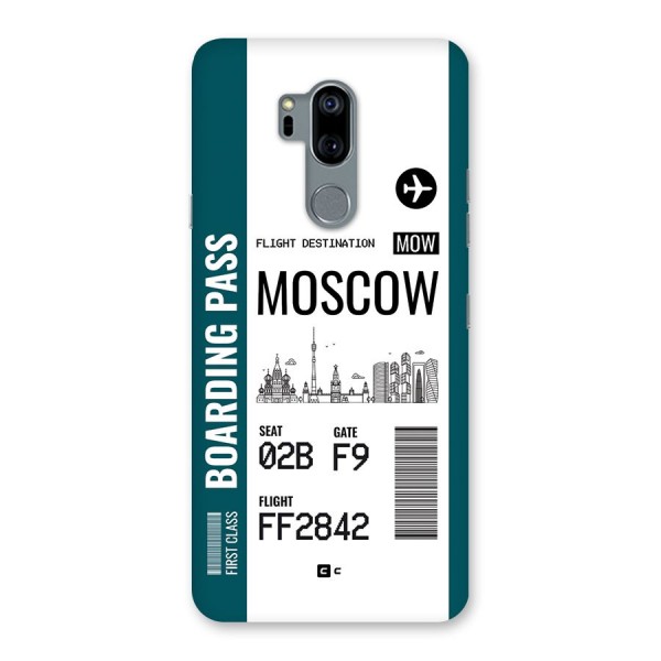 Moscow Boarding Pass Back Case for LG G7