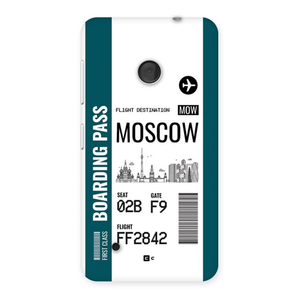 Moscow Boarding Pass Back Case for Lumia 530