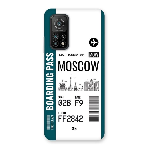 Moscow Boarding Pass Back Case for Mi 10T 5G