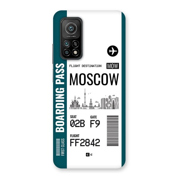 Moscow Boarding Pass Back Case for Mi 10T Pro 5G