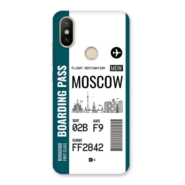 Moscow Boarding Pass Back Case for Mi A2