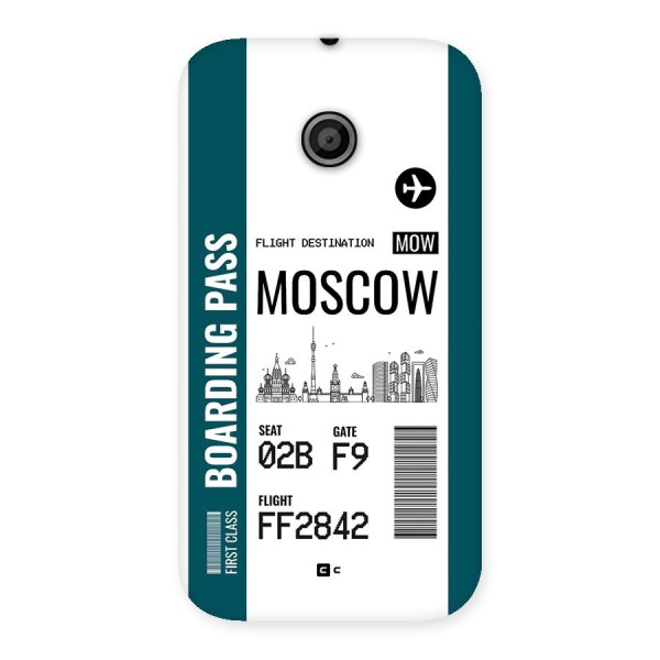 Moscow Boarding Pass Back Case for Moto E