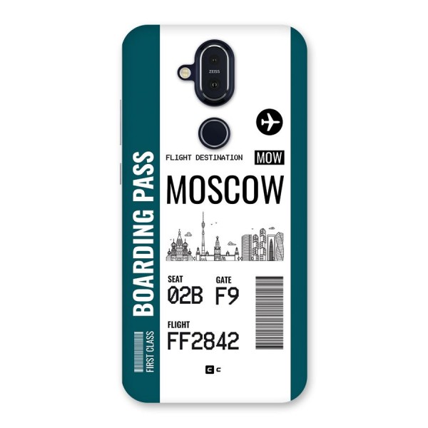 Moscow Boarding Pass Back Case for Nokia 8.1