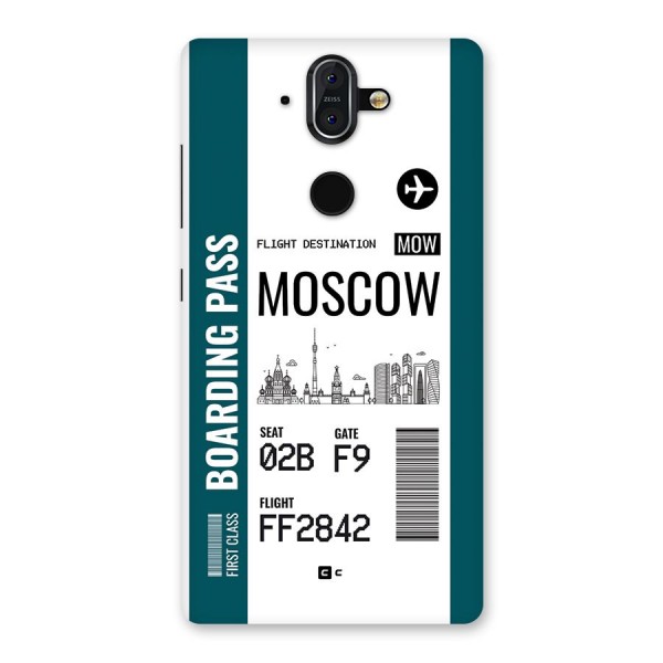 Moscow Boarding Pass Back Case for Nokia 8 Sirocco