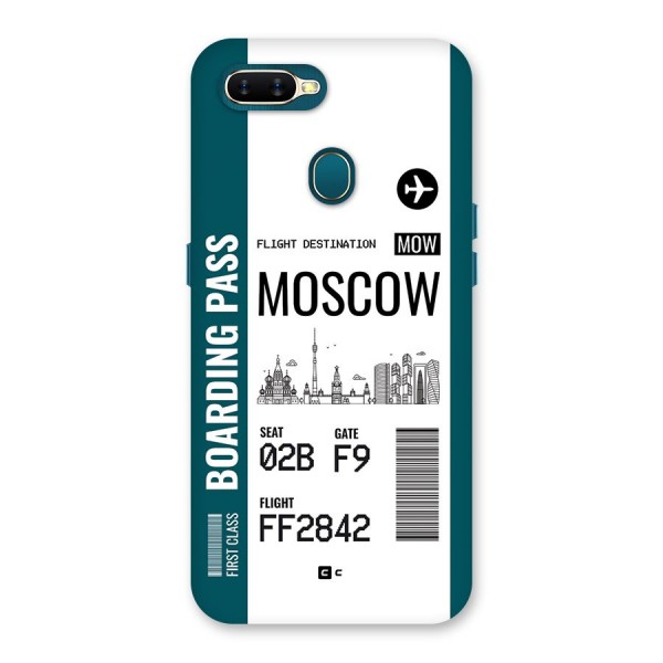 Moscow Boarding Pass Back Case for Oppo A11k