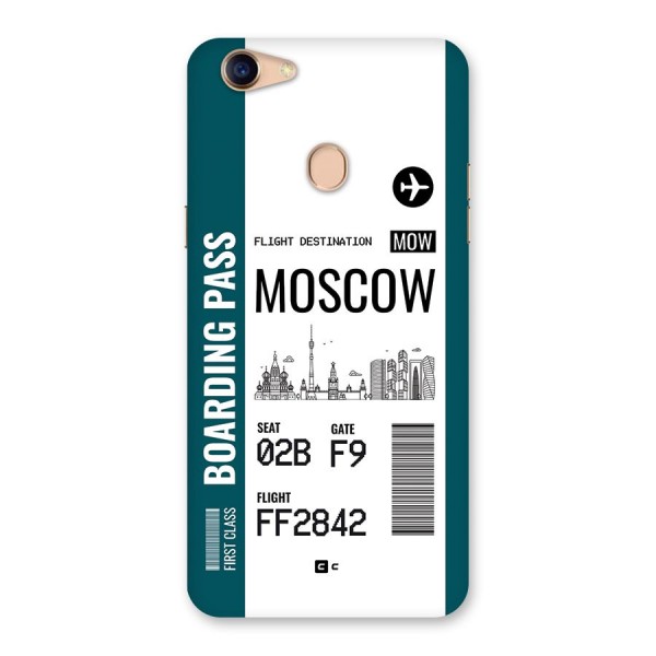 Moscow Boarding Pass Back Case for Oppo F5