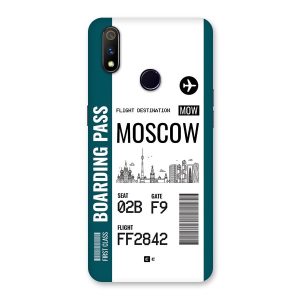 Moscow Boarding Pass Back Case for Realme 3 Pro