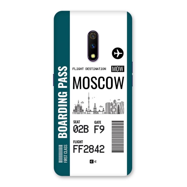 Moscow Boarding Pass Back Case for Realme X