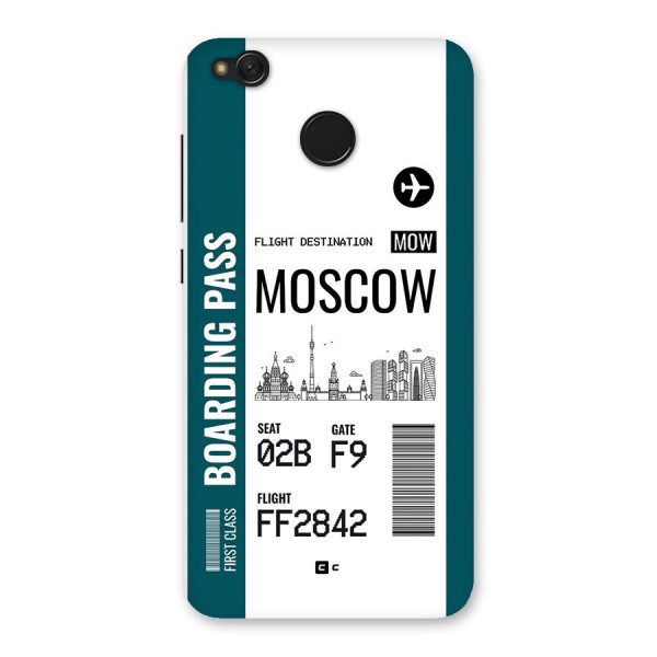 Moscow Boarding Pass Back Case for Redmi 4